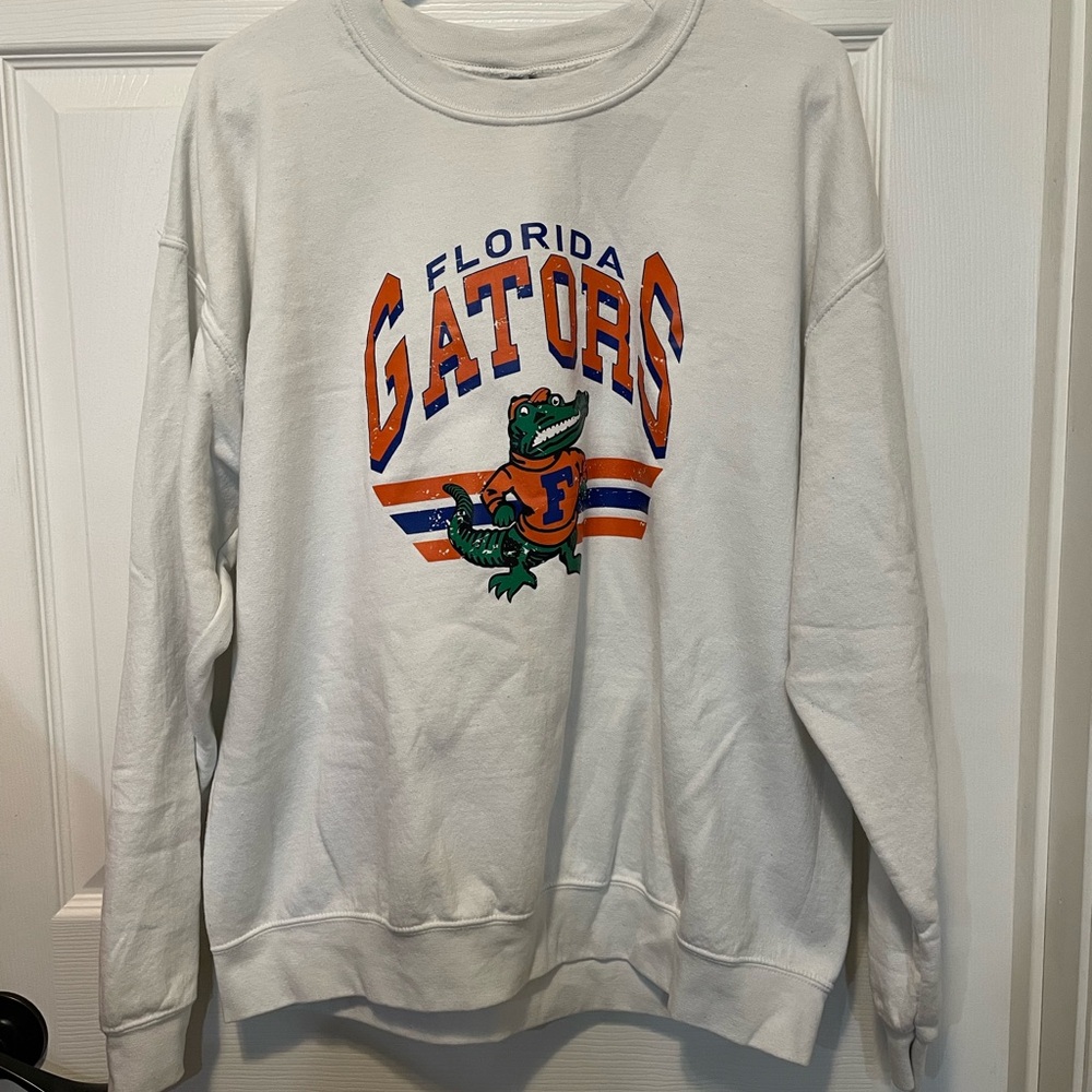 Florida Gators Crewneck Sweatshirt • Size L • White
